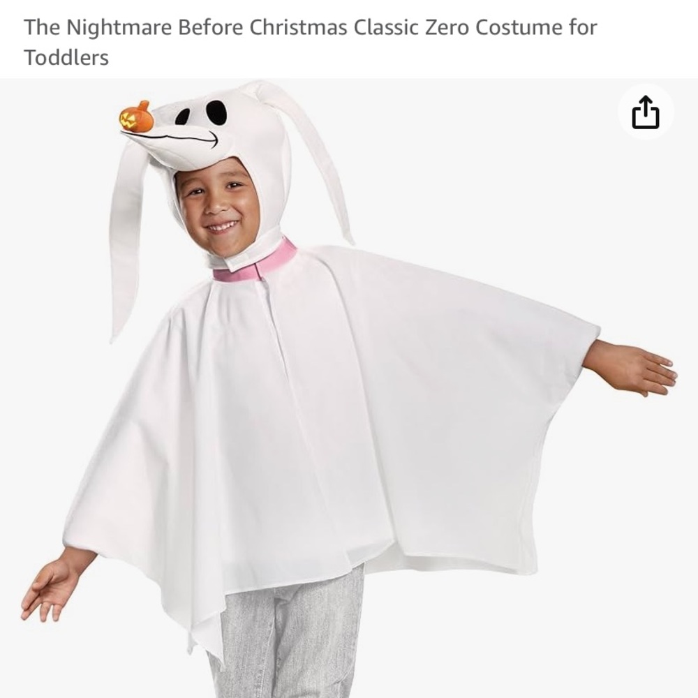 Zero nightmare before Christmas costume. Worn once- barely.